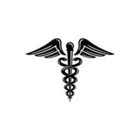 Caduceus-Logo-Design-Vektor vektor