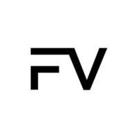 första fx logotyp begrepp vektor. kreativ ikon symbol fri vektor