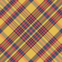 tartan eller pläd halloween Färg mönster. vektor