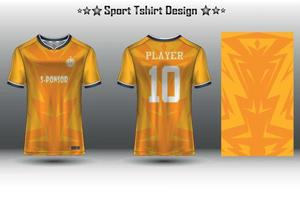 fotboll jersey mockup, fotboll jersey mockup, cykling jersey attrapp och sport jersey attrapp med abstrakt geometrisk mönster vektor