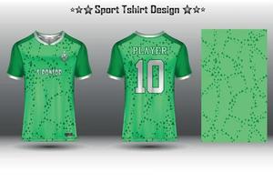 fotboll jersey mockup, fotboll jersey mockup, cykling jersey attrapp och sport jersey attrapp med abstrakt geometrisk mönster vektor