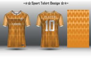 Fußballtrikot-Modell, Fußballtrikot-Modell, Radtrikot-Modell und Sporttrikot-Modell mit abstraktem geometrischem Muster vektor