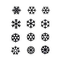 snöflinga ikoner vektor design