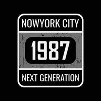 new york brooklyn illustrationstypografie. perfekt für T-Shirt-Design vektor