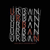 urbanes T-Shirt- und Bekleidungsdesign vektor