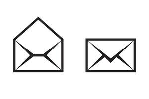 post ikon vektor tecken. brev kuvert symbol. meddelande skicka till adress illustration.
