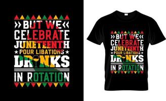 Juni-T-Shirt-Design, Juni-T-Shirt-Slogan und Bekleidungsdesign, Juni-Typografie, Juni-Vektor, Juni-Illustration vektor