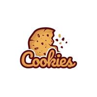 cookies logotyp design vektor illustration