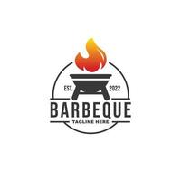 Grill-Logo-Design-Vektor vektor