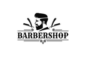 Barbershop logotyp vektor