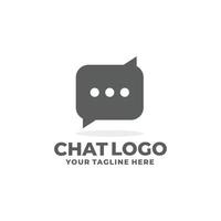 Chat-Logo-Design-Vektor. Talk-Logo vektor