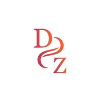 dz orange Färg logotyp design för din företag vektor
