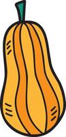 hand dragen söt zucchini illustration vektor