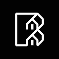 buchstabe r home realty modernes logo vektor