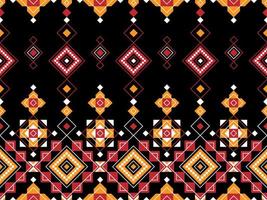 abstrakt geometrisk stam- etnisk ikat folklore ruter orientalisk sömlös mönster traditionell design för bakgrund, matta, tapeter, kläder, tyg, inslagning, tryck, batik, folk, sticka vektor illustration