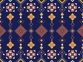 abstrakte geometrische Stammes- ethnische Ikat-Folklore-Diamanten orientalisches nahtloses Muster traditionelles Design für Hintergrund, Teppich, Tapete, Kleidung, Stoff, Verpackung, Druck, Batik, Folk, Strickvektorillustration vektor