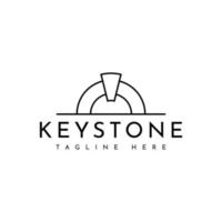 kreatives Keystone-Logo-Design vektor