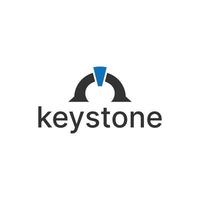 kreatives Keystone-Logo-Design vektor