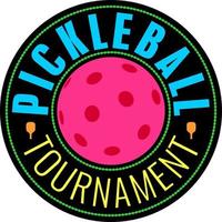 Pickleball-Turnier-Logo-Vektor vektor