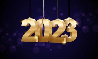 2023 gott nytt år bakgrundsdesign. gratulationskort, banderoll, affisch. vektor illustration.