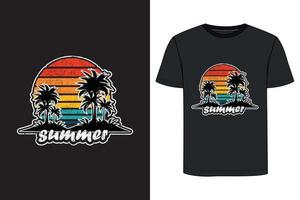 Sommer-T-Shirt-Design. vektor