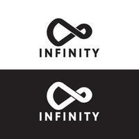 Infinity-Vektor-Logo-Vorlage Illustrationsdesign. vektor