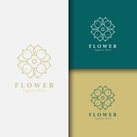 skönhet blomma, spa logotyp mall wellness design för hälsa wellness företag vektor