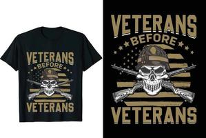 veteran t-shirt design vektor