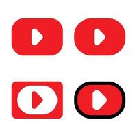 YouTube-Logo-Design-Set vektor