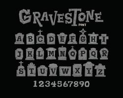 gravsten font grov geometrisk stil text vektor