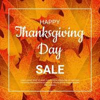 Happy Thanksgiving Day Sale Schlagzeile vektor