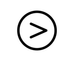 Play-Vektor-Logo-Symbol im trendigen flachen Stil isoliert auf weißem Hintergrund. Illustrationsmedien flaches Zeichensymbol für Apps und Websites vektor