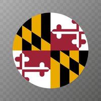 maryland stat flagga. vektor illustration.