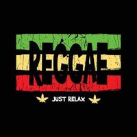 reggae t-shirt och kläder design vektor