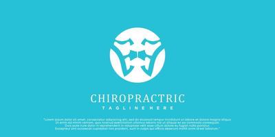 kiropraktik logotyp design ryggrad logotyp mall spinal ikon ryggrad ikon relaterad till fysio terapi premie vektor