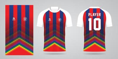 bunte Fußball-Trikot-Sport-Design-Vorlage vektor