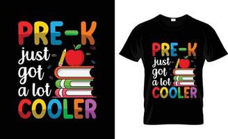 erster Schultag T-Shirt-Design, erster Schultag T-Shirt-Slogan und Bekleidungsdesign, erster Schultag Typografie, erster Schultag Vektor, erster Schultag Illustration vektor