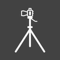 Symbol für umgekehrte Kamerastandlinie vektor