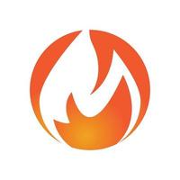 Feuerflamme-Logo-Vektor, Öl-, Gas- und Energie-Logo-Konzept vektor