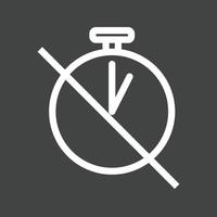 Timer offline invertiertes Symbol vektor