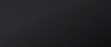 svart abstrakt bakgrund med diagonal parallell rader. mörk baner design mall med metall linjär textur. trogen minimal bakgrund. modern svartvit vektor illustration för dekoration.