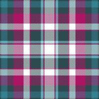 Pixel-Hintergrund-Vektor-Design. modernes, nahtloses Muster kariert. Stoff mit quadratischer Textur. Tartan Schottisches Textil. schönheit farbe madras verzierung. vektor