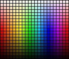 Färg palett harmoni. färger nyanser och lampor. vektor mall.