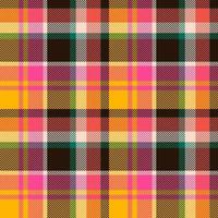 tartan schottland nahtloser karierter mustervektor. Retro-Hintergrundstoff. Vintage Check Farbe quadratische geometrische Textur. vektor