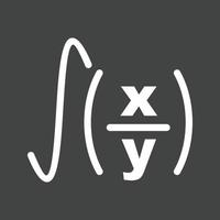 Formel ii Linie invertiertes Symbol vektor