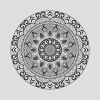 florale indische kostenlose Vektor-Mandala-Kunstwerke mit einem einfachen Hintergrund vektor