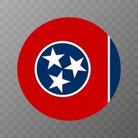 tennessee stat flagga. vektor illustration.