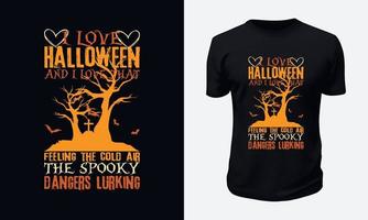 Halloween-T-Shirt-Design vektor