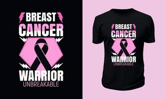 bröst cancer medvetenhet t-shirt design vektor