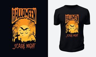 Halloween-T-Shirt-Design vektor